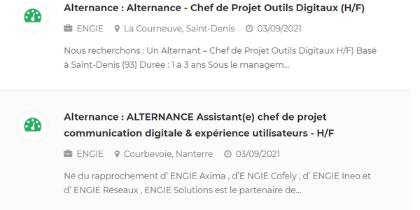 Certaines entreprises de l'énergie, comme ENGIE, publient de nombreuses offres en alternance en 2021. 