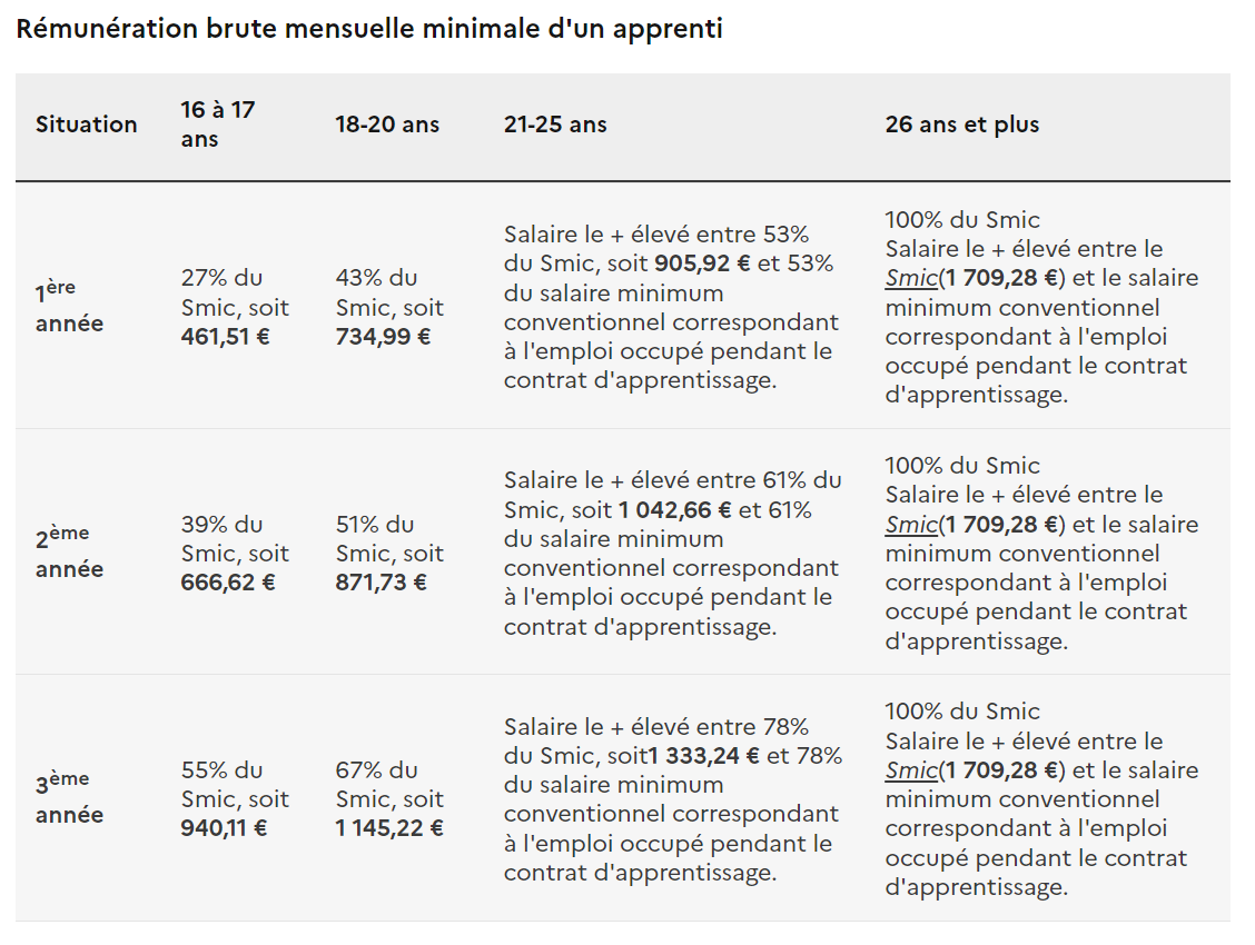 salaire alternance association